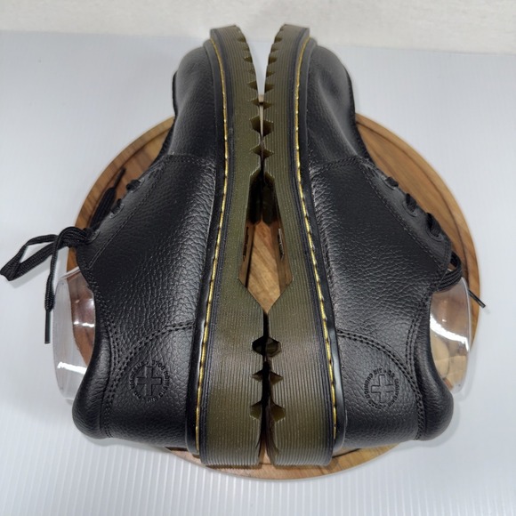 Dr. Martens Marchant Split Toed Black Pebbled Leather Oxford Unisex US M/9 L/10 main image 7